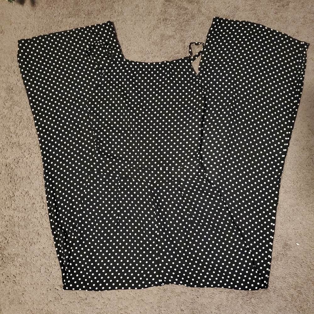 Bebop Lace up Back Wide Leg Jumpsuit - Picture 2 of 12